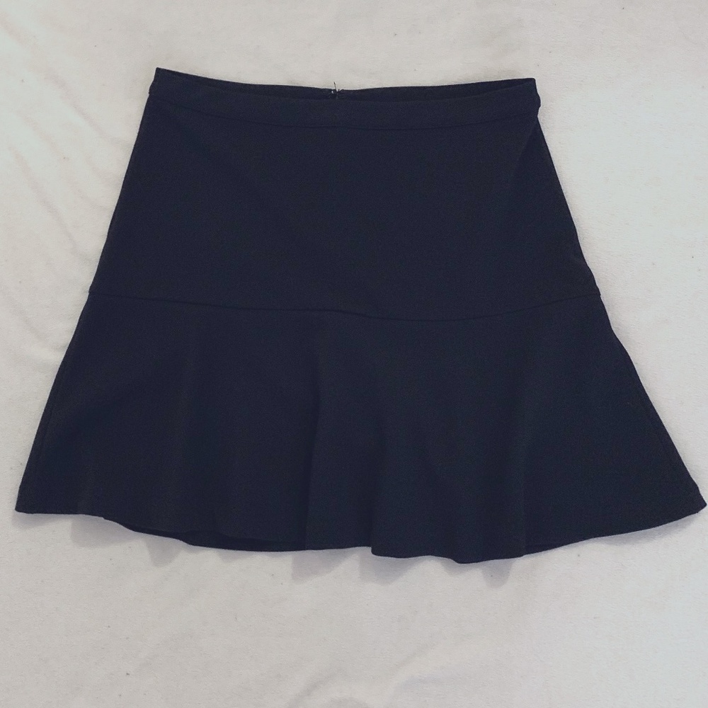 Black ruffle dress skirt